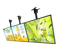 Caja de Luz LED de Marco Snap Ultra Delgado, Cartel Digital Montado en la Pared para Publicidad - Tablero de Menú 3D para Restaurante, Café y Tienda, Letrero LED Colgante Horizonta black A2/43.5x60cm