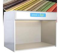 Caja de luz LED para gabinete de evaluación de color, cabina de luz profesional de combinación de colores, evaluación precisa para textiles e impresión, 650x400x500 mm 5 Light Source