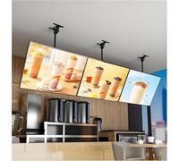 Caja de luz LED para publicidad al aire libre con varilla telescópica, marco delgado a presión para cartelera montada en la pared, ideal para promoción de negocios