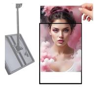 Caja de luz LED para publicidad - Exhibidor de póster con marco ultrafino, tablero de menú retroiluminado, soporte para letreros de tiendas de comida para llevar de películas HorizontalScreen-60×80cm