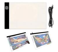 Caja de Luz Led Portátil Ultraslim A4 para Rastreo, Tablero de Luz Regulable, Luz de Trazado para Arte y Manualidades, Luz para Bocetos, Visualización de Rayos X, Pintura de Diaman 3 Level dimming A3