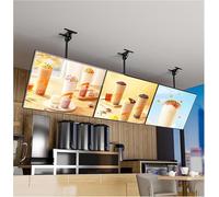 Caja de luz LED, soporte para letreros con pantalla LED, perfil de aluminio para montaje en pared, marco de exhibición publicitario ultradelgado para montaje en pared para publicidad en tiendas (60