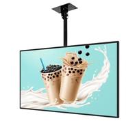 Caja de luz LED ultradelgada con marco a presión,cartelera iluminada de pared con poste telescópico,tablero de menú con retroiluminación LED,póster publicitario for restaurantes, cafeterías y tiendas(