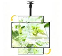 Caja De Luz LED Ultrafina Con Marco Abatible Para Menús | Con Brazo Telescópico, Panel De Menú Digital Para Cafetería, Tienda, Establecimiento De Comida Rápida(40cmx60cm/15.7"x23.6")