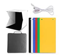Caja de luz plegable con paneles LED portátiles para fotografía y cámara réflex digital
