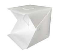 Caja de Luz Portátil Plegable de 40cm en Plástico Blanco LED