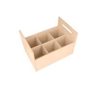Caja de madera - ARTEMIO - 24x16,5x16 cm - Beige - Personalizable - Práctica