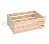 Caja de madera con cordel mando 24 x 16 x 8, 5 cm árbol de campanas, color azul