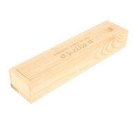 Caja de Madera con Tapa para Recuerdo de Prueba de Embarazo | Diseño Huella Beige, para Nursery y Nuevos Padres, Guarda Recuerdos del Ñiño y Conserva Test