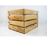 Caja de Madera de Almacenamiento Sam, Vintage Decorativa, Natural, Beige. 50x40x30cm. Incluye Imán Personalizable de Regalo