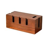 Caja de madera diseñada para ocultar cables desordenados mientras añade un toque decorativo a cualquier planificador de cables eléctricos de habitación