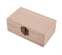 Caja de madera lisa hecha a mano con tapa con bisagras y aspecto minimalista, perfecta para artistas que desean aplicar sus propios acabados y diseños (S+M+L)