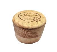 Caja de madera maciza para cenizas con piel, diseño tallado, cremación para decoración del hogar, recuerdo para la cremación de mascotas