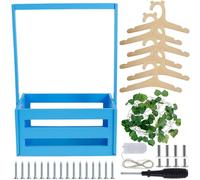 Caja de madera para baby shower, regalo de baby shower con asa, cesta de regalo para bebé, cesta decorativa de fiesta de bebé, caja de madera para baby shower, caja de almacenamiento para bebés