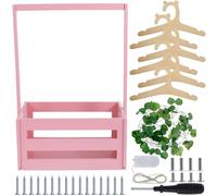 Caja de madera para baby shower, regalo de baby shower con asa, cesta de regalo para bebé, cesta decorativa de fiesta de bebé, caja de madera para baby shower, caja de almacenamiento para bebés