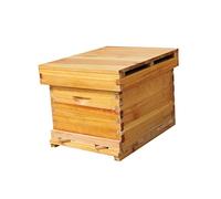 Caja de madera para colmena de apicultura con revestimiento de cera, colmena al aire libre para apicultura doméstica y gestión de colmenas