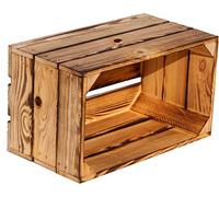 Caja de madera para guardar DVD/CD, caja para guardar libros, decoración de jardín, balcón, 38 x 22 x 21 cm