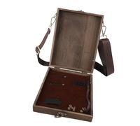 Caja De Madera Para Mensajero De Escritores, Bolsa De Cartero Cruzada Hecha A Mano De Madera Multifuncional, Maletín De Madera, Bolsa De Cartero Cruzada Portátil Para Escritura Al Aire Libre, Estuche