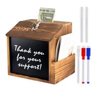 Caja de madera para propuestas - Caja de donaciones con cerradura, urna de votación, caja de comentarios, caja de donaciones con cerradura, caja de propuestas para comentarios, boletas votativas