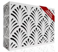 Caja de madera para timbre, diseño Art Deco, placa de cubierta de timbre fácil de instalar para uso en interiores y exteriores