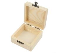 Caja de madera pura construida a partir de secciones de pino de una sola pieza, proceso de producción de residuos mínimo y superficies interiores lisas