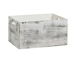 Caja de madera Rústica (L x An x Al: 35 x 25 x 18 cm, Madera)