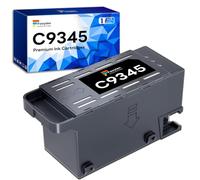 Caja de mantenimiento de tinta C9345 compatible con Epson Workforce Pro WF-7820 WF-7830 WF-7840 WF-7845 Pro ET-5800 ET-5850 ET-5880 ET-16600 ET-16650 L15150 C12C934591 C9345 Depósito de tinta residual