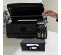 Caja de mantenimiento de tinta con chip para impresoras ECO-Tank ET-7700, ET-7750, L7160, L7180, L7188, L7880 (E-04D0, ABS)