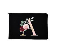 Caja de maquillaje Bolsa de maquillaje de dama de honor Carta de estampado de cartas de cosmética Mujeres Artículos de aseo Organizador Femenino Almacenamiento Maquillaje Purso Boda Best Regalo Caja d