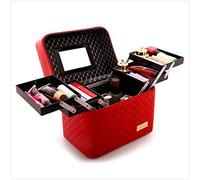 Caja de maquillaje Bolso de lavado cosmético de gran capacidad de lady profesional Caja de almacenamiento de múltiples capas Caja de almacenamiento portátil Caja cosmética Caja de maquillaje profesion