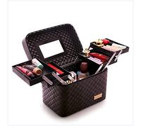 Caja de maquillaje Bolso de lavado cosmético de gran capacidad de lady profesional Caja de almacenamiento de múltiples capas Caja de almacenamiento portátil Caja cosmética Caja de maquillaje profesion