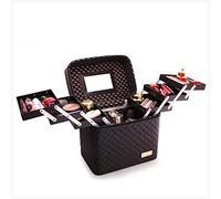 Caja de maquillaje Bolso de lavado cosmético de gran capacidad de lady profesional Caja de almacenamiento de múltiples capas Caja de almacenamiento portátil Caja cosmética Caja de maquillaje profesion