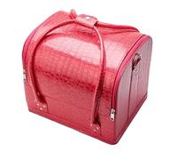 Caja de maquillaje Caja de cosméticos Maquillaje de uñas Organizador Organizador de la belleza de las señoras Box Mulilaya grande Caja de tablilla Portátil Bonita Maleta Caja de maquillaje profesional