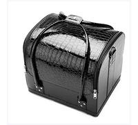 Caja de maquillaje Caja de cosméticos Maquillaje de uñas Organizador Organizador de la belleza de las señoras Box Mulilaya grande Caja de tablilla Portátil Bonita Maleta Caja de maquillaje profesional