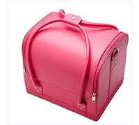 Caja de maquillaje Caja de cosméticos Maquillaje de uñas Organizador Organizador de la belleza de las señoras Box Mulilaya grande Caja de tablilla Portátil Bonita Maleta Caja de maquillaje profesional