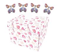 Caja de mariposas para cumpleaños, caja de mariposas voladoras - Divertida caja explosiva multiusos - Caja de mariposa portátil linda, caja explosiva novedosa para graduación, celebración