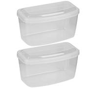 Caja de máscara de Buceo de 2 Piezas, Caja de Gafas de plástico de Gafas portátiles Caja Protectora de máscara de Buceo Transparente para bucear Equipos de Buceo