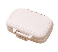 Caja de medicamentos - Pastillero portátil con 3 rejillas | Dispensador de pastillas semanal con caja de píldoras medicinales, caja de píldoras sellada en p