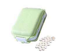 Caja de medicamentos pequeños sellados con creación creada con creación de capas, 8 compartimentos, caja de píldoras de 3 capas para sobre la marcha Caja de pastillas plegable para almacenar cont