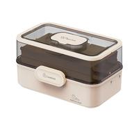 Caja De Medicamentos - Punta De Píldora Transparente | Ver A Través Del Almacenamiento De La Medicina | Estuche De Medicina Familiar Plegable | Funda Bloqueable A Medida De Viaje, , M, Consulte