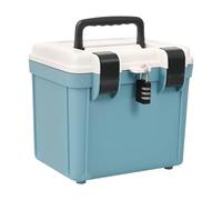 Caja de medicina con cerradura, caja de seguridad portátil con combinación, contenedor ligero con cerradura para medicamentos, almacenamiento con contraseña para carpetas de documentos, colección de
