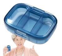 Caja De Medicina - Organizador De Cajas De Pastillas Portátiles | Cajas De Pastillas Para Dispensadores De Medicamentos, Estética De Caja De Pastilla Transparente, Organizador De Píldoras A Prueba De