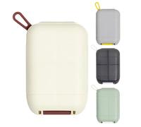Caja De Medicina - Pill Case Travel | Organizador De Píldoras Pequeñas A Prueba De Humedad Para Bolso De Bolsillo, Suplementos Portátiles Caja De Contenedores De Tableta, Soporte Diario De Medicina Pa