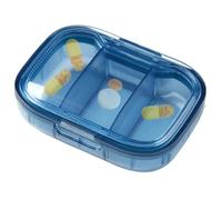 Caja De Medicina Portátil, Organizador De Pastillas 3 Veces Al Día | Dispensador de pastillas,Pastillero transparente estético, pastillero de viaje para una mejor organización