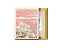 Caja de medidor de electricidad, pintura decorativa, modelo deslizante montado en la pared, medidor oculto vertical, arte de pared adecuado(E,35x45cm)