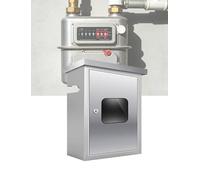 Caja de medidor de Gas de Acero Inoxidable for Exteriores, Cubierta Protectora Impermeable Engrosada con Puerta bloqueable for medidor de Gas Natural con Tarjeta IC(304 Type B,Thickness 0.8mm)