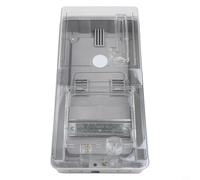 Caja de medidor transparente de 6 vías para caja eléctrica monofásica, caja eléctrica de plástico de policarbonato con protección de 6 circuitos, circuito doméstico resistente a la intemperie (B)