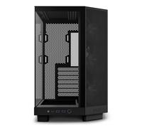 Caja de medio torre - NZXT - H6 Flow RGB - Doble cámara - Ventiladores RGB incluidos - Negro