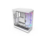 Caja de medio torre NZXT H9 Flow RGB - Ventiladores RGB incluidos - Blanco - CM-H92FW-R1