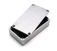 Caja de metal, caja de aleación de aluminio fundido a presión para instrumentos, resistente al agua (254 x 71 x 52,5 mm)